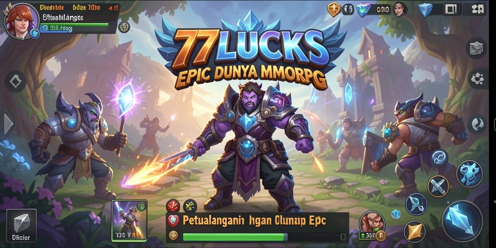 Tampilan gameplay menarik dari 77LUCKS yang penuh aksi.