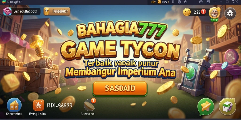 Gameplay BAHAGIA777 yang menampilkan pengelolaan bisnis yang seru.
