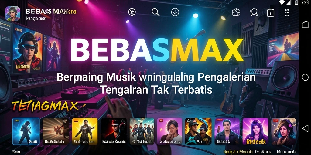 Screenshot BEBASMAX menampilkan gameplay yang menarik dan interaktif dalam musik.