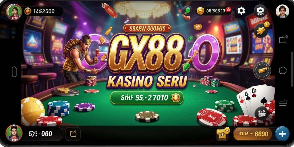 Tampilan menarik dari gameplay Kasino GX88 yang menghibur.