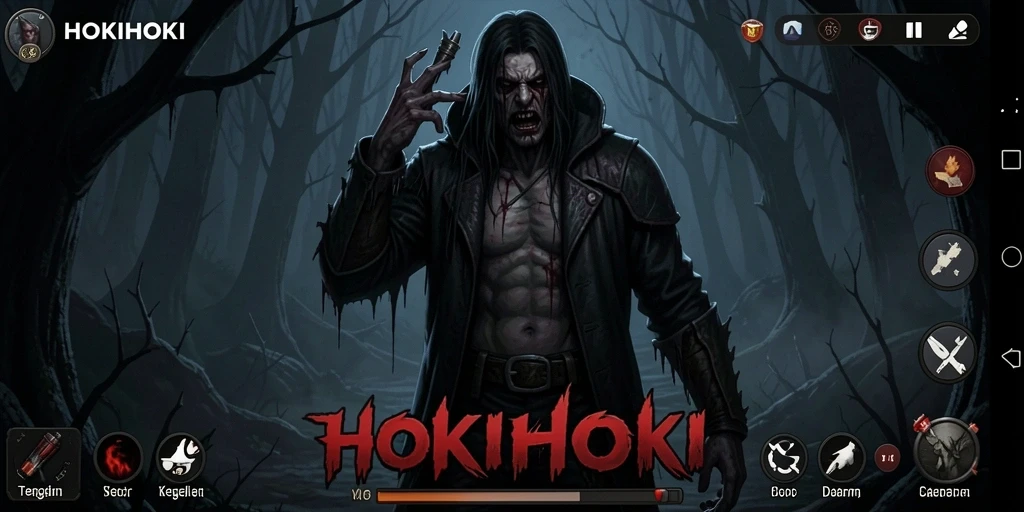 Gameplay HOKIHOKI yang mencekam dan penuh ketegangan.