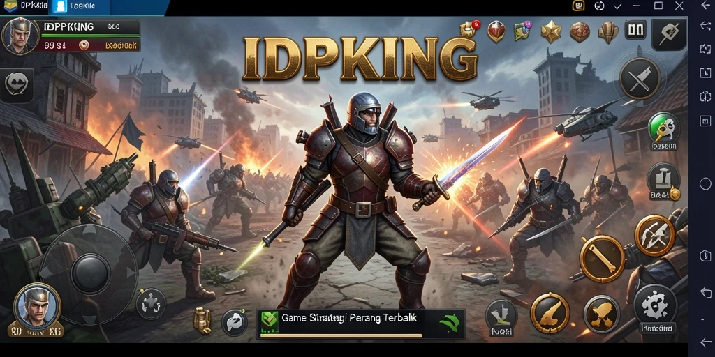 Gamplay strategi pertempuran dalam IDPKING yang menantang.