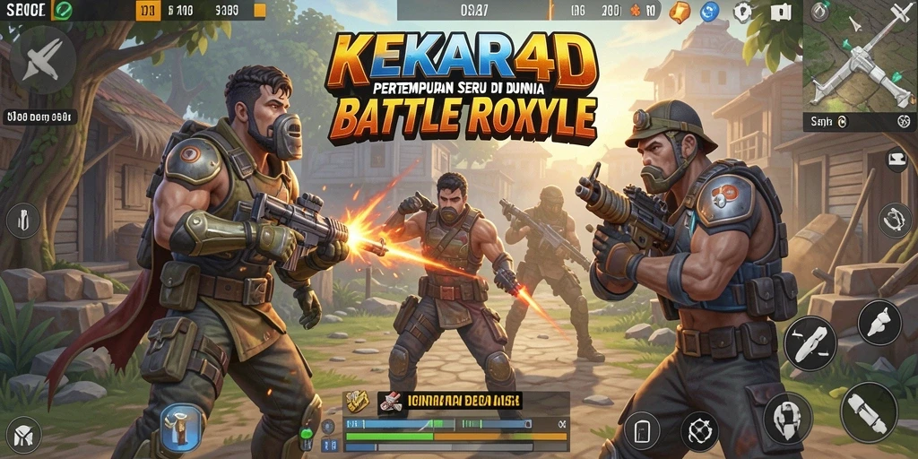 Tampilan seru pertempuran dalam game KEKAR4D yang penuh aksi.
