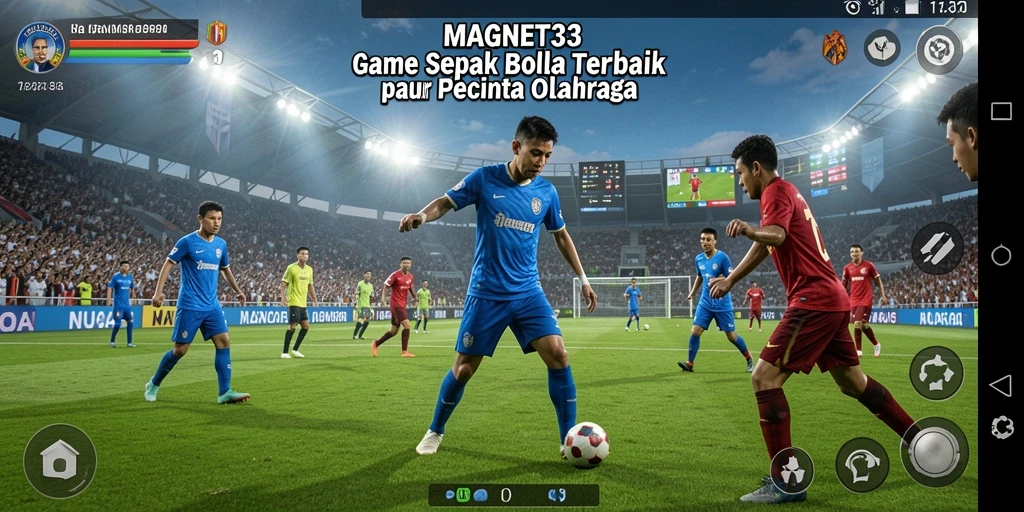 Tampilan aksi menarik dalam permainan sepak bola MAGNET33.