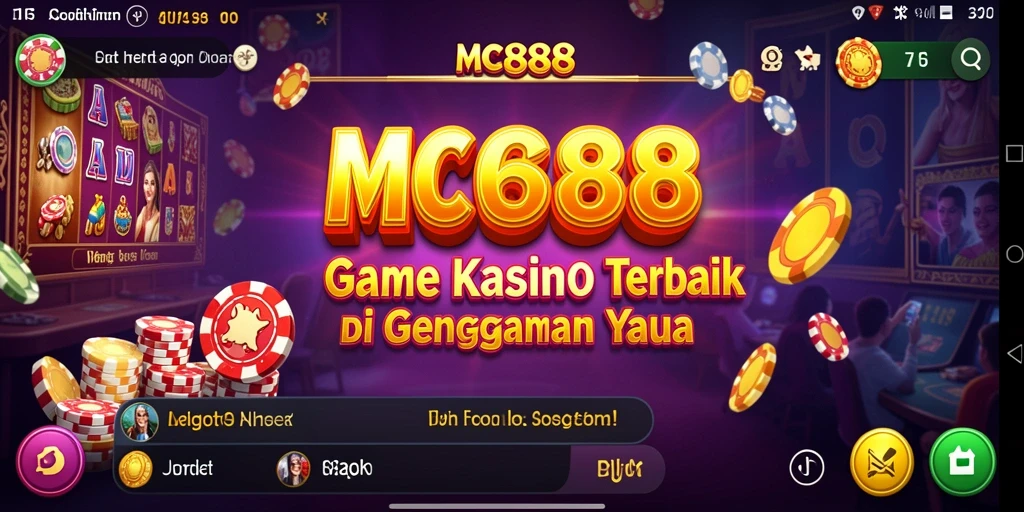Tampilan gameplay menarik dari MC888 dalam suasana Kasino.