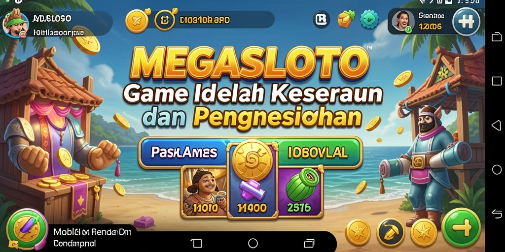 Tangkapan layar menunjukkan aksi gameplay seru di MEGASLOTO.