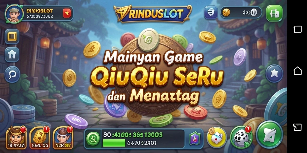 Tampilan gameplay QiuQiu yang menegangkan dan mengasyikkan.