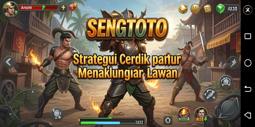 Screenshot gameplay SENGTOTO menampilkan strategi yang menegangkan.