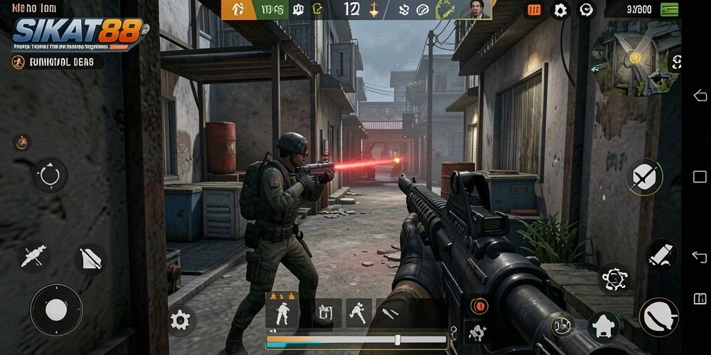Tampilan gameplay menegangkan SIKAT88 dengan aksi seru.