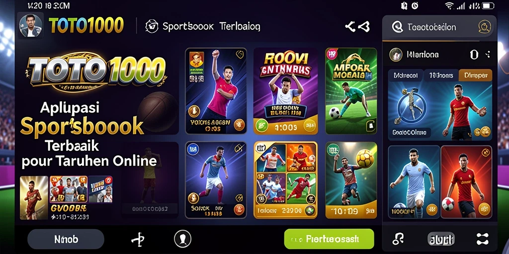Tampilan gameplay utama TOTO1000 yang menarik dan interaktif.