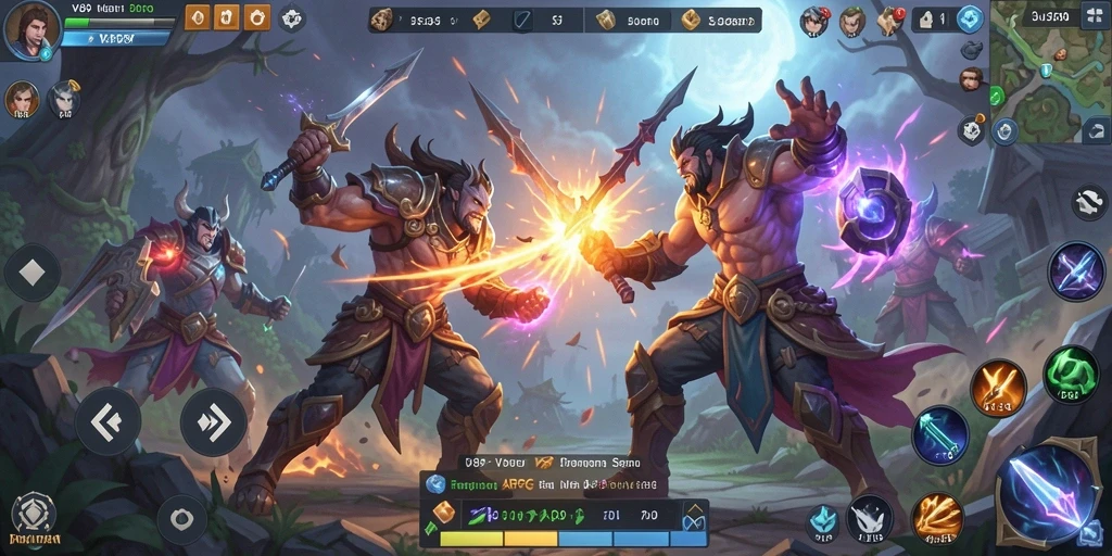 Tampilan gameplay seru dari V89 di dunia ARPG.
